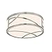 Sonneman 2537.13, Haiku Round Glass Flush Mount Ceiling Lighting, 1 Light LED, Satin Nickel