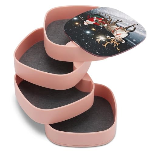 Boîte à bijoux rotative à 360° : ne perdez plus vos boucles d'oreilles - 8