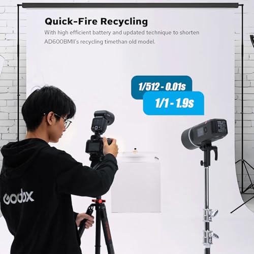 Image of Godox AD600BM II Upgraded Outdoor Flash Strobe GN87 600W, 2.4G Wireless,1Tap Sync with X3 Trigger, 40W LED Modeling Lamp 0.01-1.9s Recycle 1 /8000s HSS, Compatible with Canon /Nikon /Sony /More