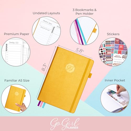 GoGirl Weekly Schedule Planner, Hourly Work & Life Planner with Time Slots - Image 2