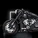 Zorwlodc Motocycle Model for Harley Davidson, 1:5 Scale, 2260 Pcs Super Motorbike Building Blocks Set with Light, Motocycle Building Set Compatible with Lego