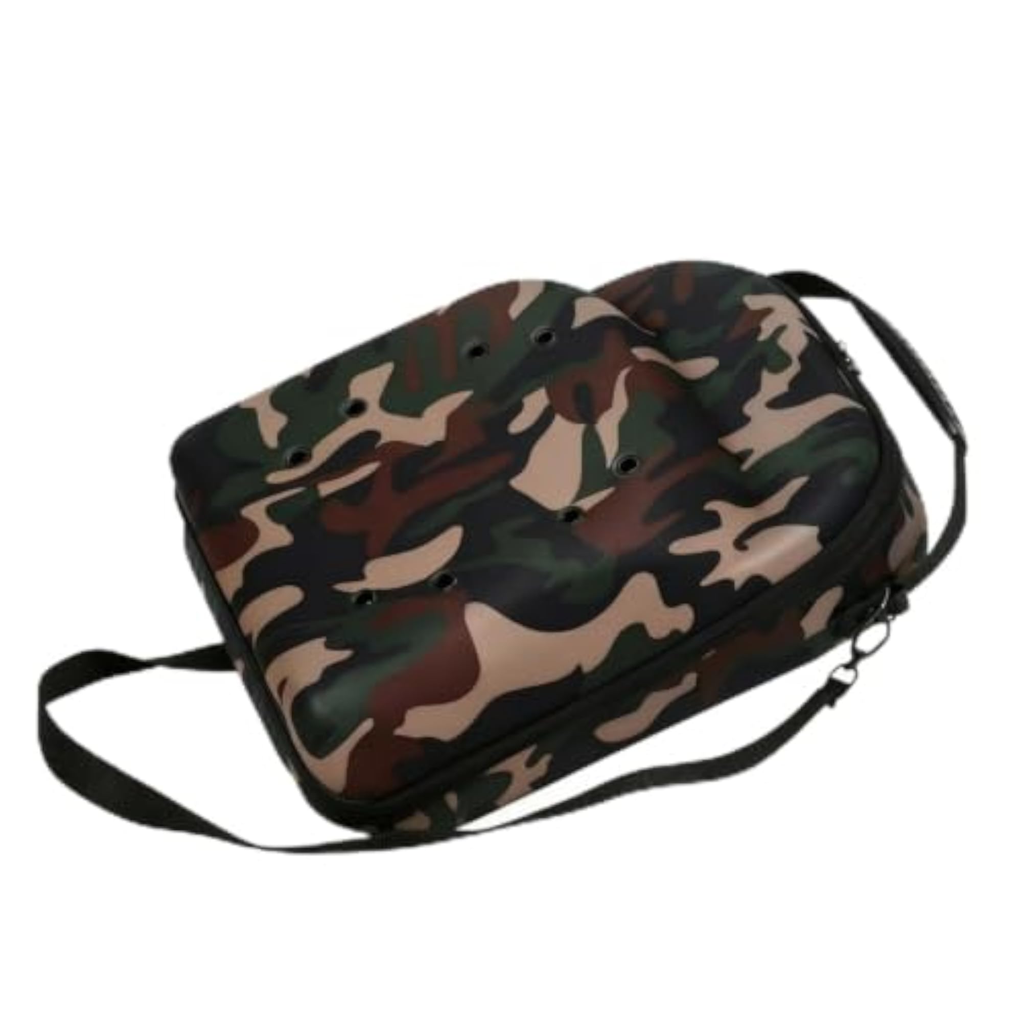 Crush-Resistant Cap Storage Case for 6 Hats, Camo Design