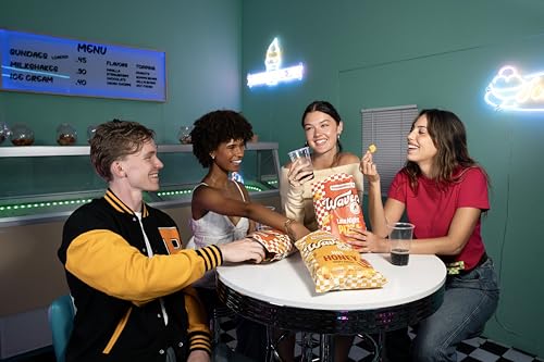 Image of WAVERS by Doughbrik's Snacks, Extra Cheesy Flavor 0.5 oz Bags, Crispy Crunchy Texture Perfect Anytime Snack Made in the USA (6-Pack)