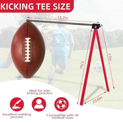 image for Ziopetru Football Kicking Stand, Durable All Metal Football Kicking Te