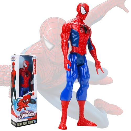 Sinwind Spiderman Figura, Spiderman Figuras Acción, Spiderman Figura Acción 30 cm, Titan Hero Serie Spiderman Marvel Avengers Titan Hero Series Juguetes para Niños de 4 Años (Spiderman)
