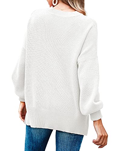 Imily Bela Womens Oversized Tunic Sweaters Fall Slouchy Long Sleeve Ribbed Knit Side Slit Pullover Jumper4