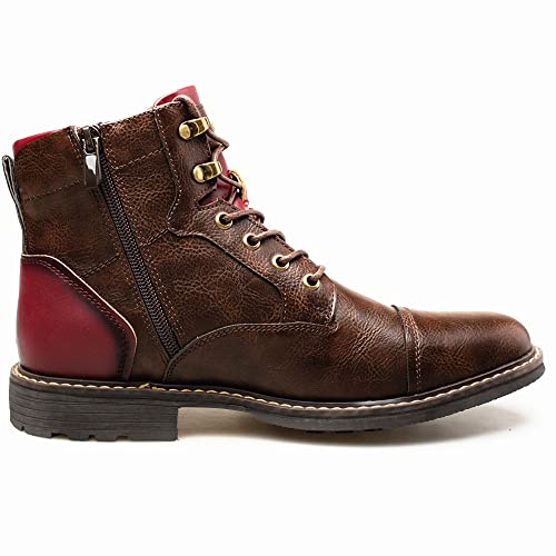 CHUUMEE Men's Boots Men's Casual Boots Motorcycle Combat Ankle Dress Boots3