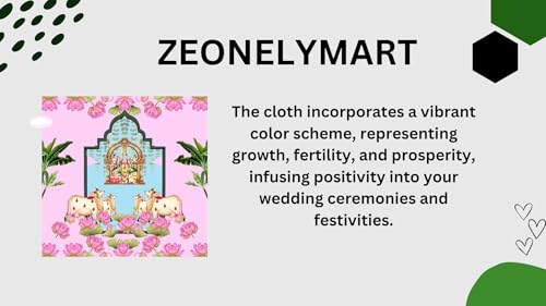 Image of satyanarayana Swamy Pooja Backdrop Cloth |Backdrop Cloth for Pooja Wedding Decoration |Background Decoration Cloth 8 /8 ft (Pink Satyanarayana (8 8 FT) satyanarayanaa Swamy Backdrop clothss