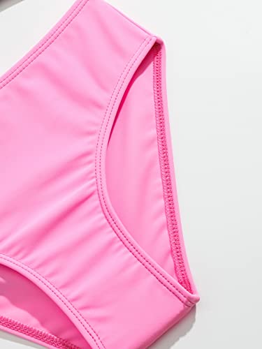 WDIRARA Toddler Girl's Tropical Print Scoop Neck Cute Bikini 3 Piece Swimsuit with Kimono4