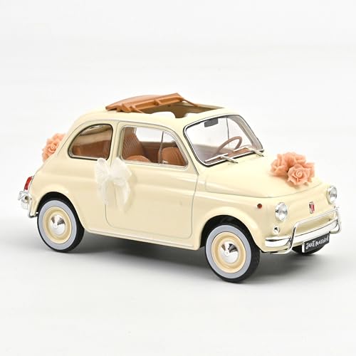 Fiat 500 L 1968 Blanc Ivoire l'idée cadeau de mariage originale pour passionné rétro