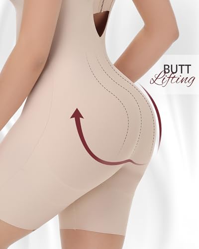 Strapless Shapewear Backless Bodysuit for Women Tummy Control Seamless Shapewear Full Body Shaper Built In Bra4