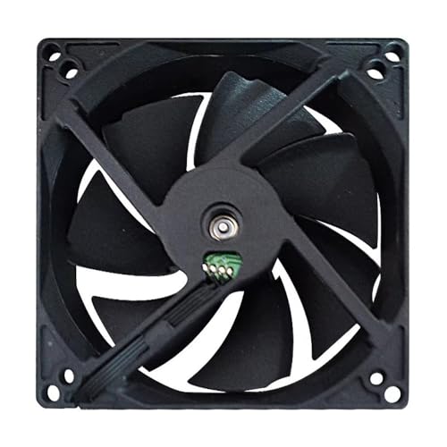 Ventilador de refrigeración Fanner F10025 de 10 cm, 12 V CC y 4 pines en color negro