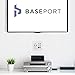 BASEPORT Premium Media Outlet Wall Plate - 36W USB Outlet 1 USB-A 2 USB-C, Duplex 20 Amp Outlets, 4 HDMI Outlet, Coax Keystone, Cat6 Rj45 Ethernet Wall Outlet, White Double Gang Wall Plate