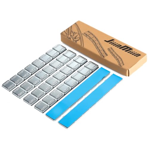 JiiinMiiin Upgraded Wheel Weights 1/4oz, 0.25oz - 48PCS Adhesive Stick