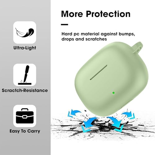 Image of Soft Silicone Case Cover for Realme Buds T310 | Buds N1 -Energizing Green