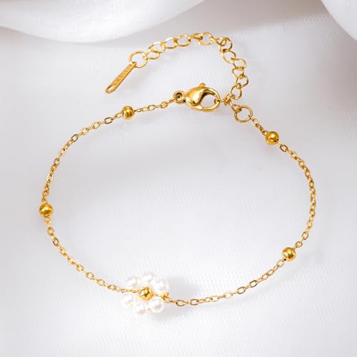 Image of Rubans Demi Fine Stainless Steel Bracelet Waterproof Gift for Women & Girls