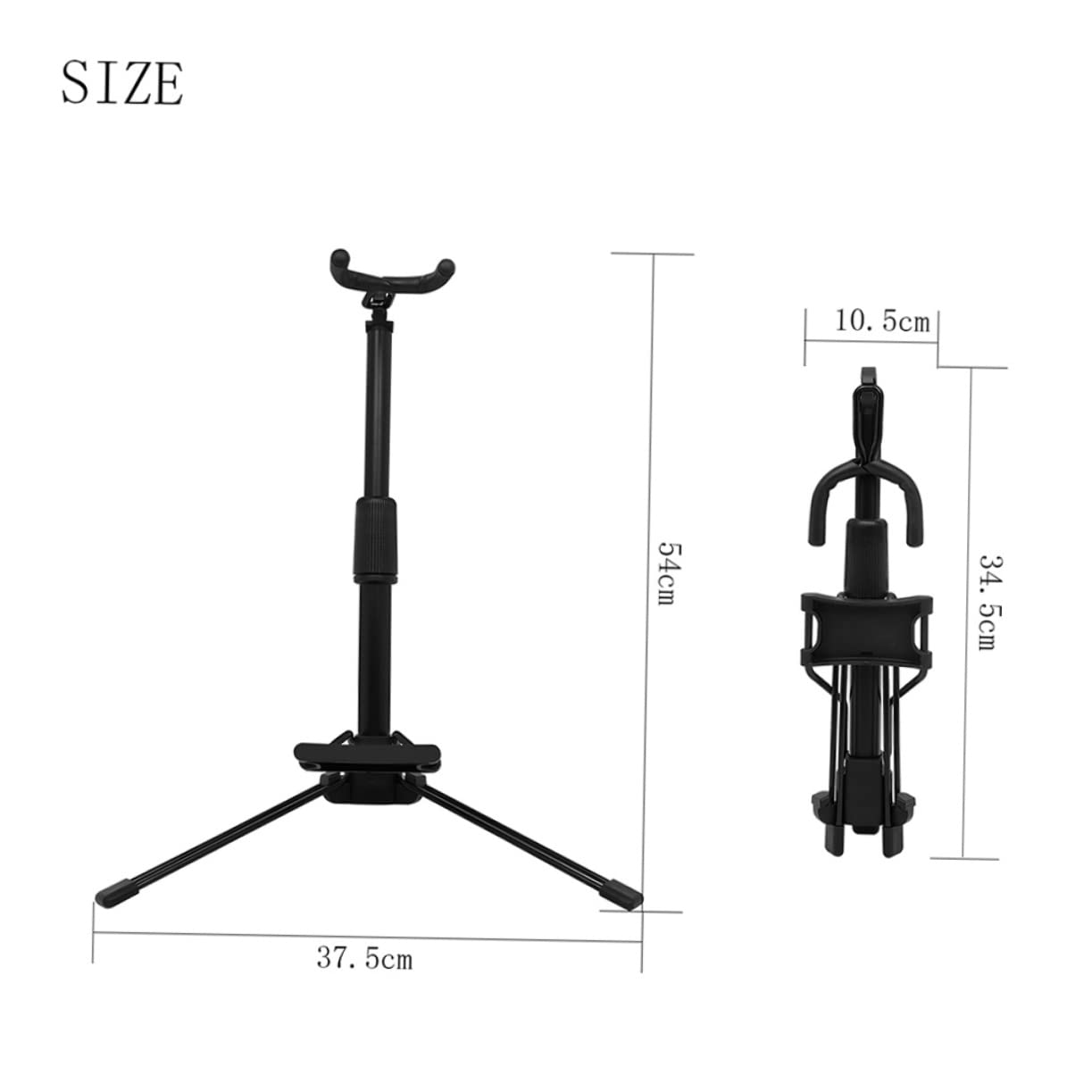 Toyvian Supporto Pieghevole Per Flauto e Clarinetto Stand Portatile Per Oboe Strumento Musicale Salvaspazio Antiscivolo e Stabile Per Musicisti e Studenti