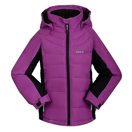 Kamik Girl's Aayla Synthetic Down Jacket (Toddler/Little Kids/Big Kids) Orchid/Black 12 Big Kid