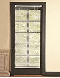 Generic Magnetic Mini Blinds White Easy Install NO Drilling 25'' X 68''