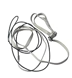 Hypeety Adjustable Feather Tether Bird Harness and Leash for Parrot African Grey Cockatoo Macaw Training Outdoor Walk Rope (L (grey))