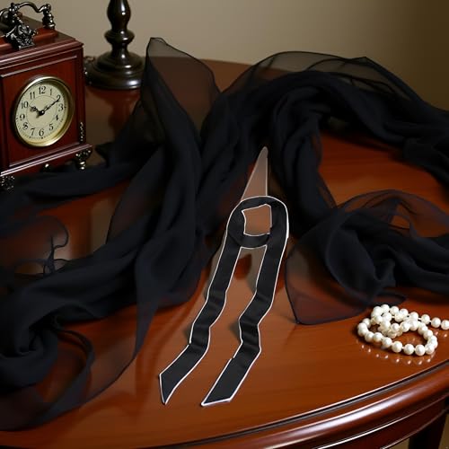 1Pc Black Satin Ribbon Belt Long Chiffon Sash Waist Belt for Bridal Wedding Dress Belt Bridal Waist Belt Robe Replacement Formal Special Occasion Dresses Accessories for Women Girls Women's Belts3