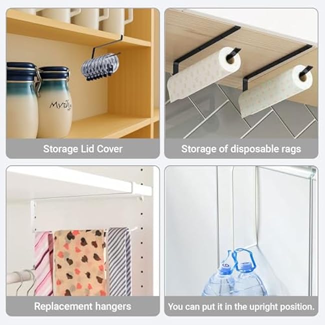 Tumbler Lid Organizer for YEIT Tumbler Lids,Space Saving Cup Lid Organizer Holds Up to 10 Lids or Various Sizes,Paper Towel Holder Under Cabinet for Kitchen Organizers and Storage.