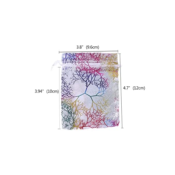 GYBest Best Wholesale Promotion - Black Velvet Cloth Jewelry Pouches / Drawstring Bags (White, 150pcs-3.8" X 4.7"-Organza yarn) - Image 4