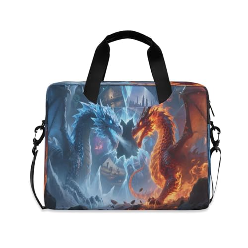 Maletín para portátil con diseño doble dragón ALAZA miniatura 1