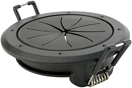 Construct Pro Speedy Spring-Lock Cable Pass Through Port | 2 inch Diameter | Black CON6061SPZ