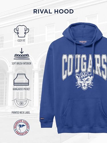 Image of JanSport NCAA Officially Licensed Rival Hoodie, Long Sleeve Unisex Sweatshirt, Cotton-Polyester Blend, Double-Layered Hood