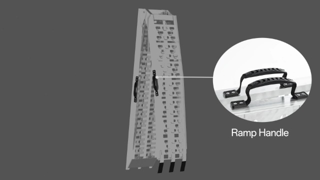 Rampa plegable de aluminio 7.5 ft para motos miniatura 7