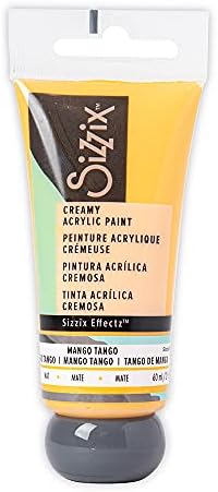 Sizzix Effectz Creamy Metallic Acrylic Paint 60ml, 664560, Mint Gold, 60 ml (Pack of 1)