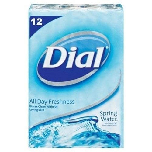 Dial Spring Water Antibacterial Soap Bar, 12 Count image 3