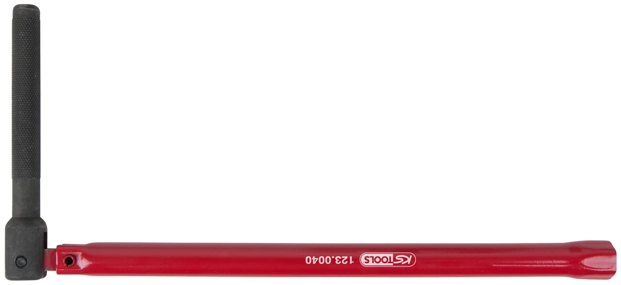 KS Tools 123.0041 Klucz do montażu pozycjonujących nakrętek kranu z wymiennym adapterem, 260 mm