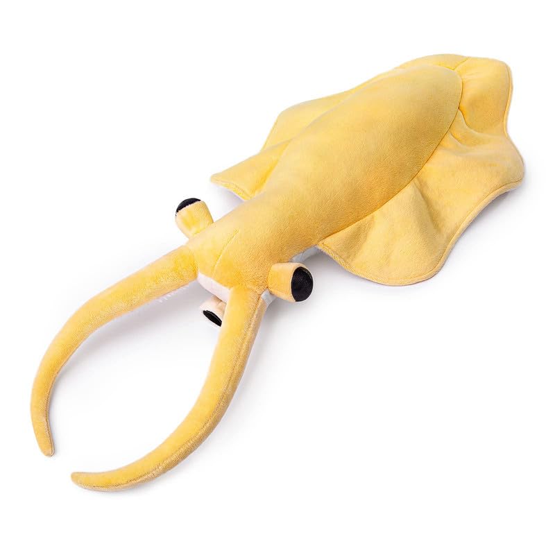 Realistic Cambrian Ancient Organism Nectocaris Pteryx Plush Toy - Simulation 19" Lifelike Cambrian Sea Creature Nectocaris Stuffed Animals, Creative Ocean Model Plushie, Unique Plush Gift for Kids