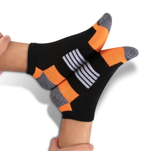 Image of COOVAN 10 Pairs Mens Ankle Socks Men 10 Pack Low Cut Comfort Cushion Casual Socks