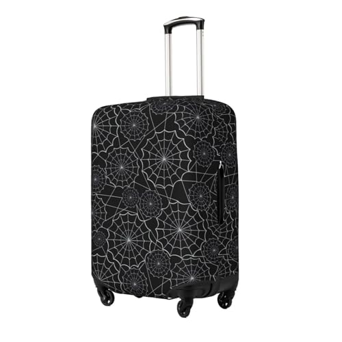 Spider Web Black Print Luggage Cover Elasticated Suitcase Covers TSA Approved Stylish Scratch Washable Resistant Case Protector for Kids and Adults2