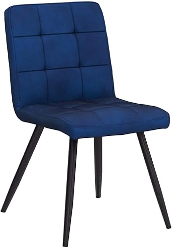 Miniatura 4 de DUHOME Juego de 4 sillas de comedor de terciopelo, sillas de comedor modernas de mediados de siglo con patas de metal, sillas auxiliares, sillas de