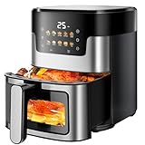 Air Fryer 7.5QT, 10 Preset Programs Air Fryer Oven, 10-in-1 Digital LED Touch Screen