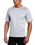 Kanu Surf Men's Standard Short Sleeve UPF 50+ Swim Shirt (Regular & Extended Sizes), Grey, Large