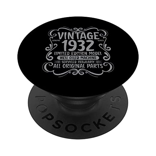 Camiseta de cumpleaños 90 vintage fabricada en 1932 Edición limitada PopSockets PopGrip Intercambiable