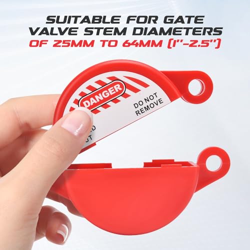 Bloqueio de válvula de portão e cadeado de segurança, 1 conjunto, dispositivo de bloqueio de válvula