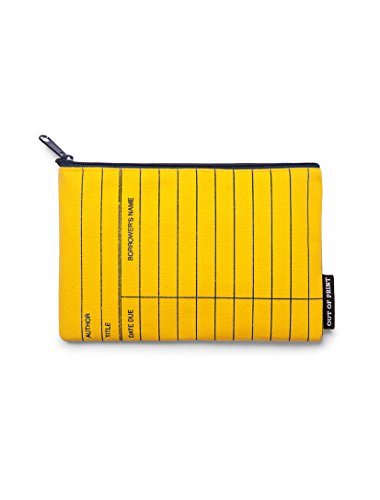 Out of Print Library Card Pouch Yellow