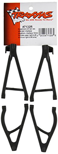 Bras de suspension Traxxas 7132R arrière rallongé 10mm pour voiture RC de piste