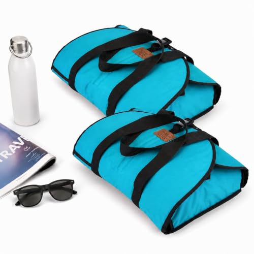 Image of Istri Bag | Ironed Clothes Organizer | Travel-Friendly, Water-Repellent & Washable | Foldable Storage Bag for Wardrobe & Luggage | Ideal for Office, Travel & Home Use (2, Blue)