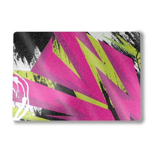 Image of Glossy Glitter Laptop Skin Compatible with Alienware M18 R2 (2024) - Grunge Magenta - Premium 3M Vinyl Protective Wrap Decal Cover - Easy to Apply | Crafted in The USA by MightySkins
