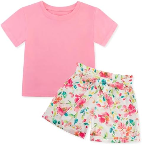 Girls Clothes Two Piece Tie Dye Summer Vacation Outfits Clothing Shirt and Shorts Matching Sets for Girls 4-13 Years