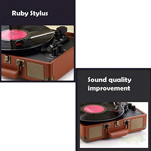 Tourne-Disque Portable pour Disque Vinyle 33/45/78 TR/Min, Tourne-Disque phonographe, Platine Vinyle Vintage avec Haut… - Les Beatles, Paul McCartney, John Lennon, RIngo Starr, George Harrison Tourne-Disque Portable pour Disque Vinyle 33/45/78 TR/Min, Tourne-Disque phonographe, Platine Vinyle Vintage avec Haut… – Image 6