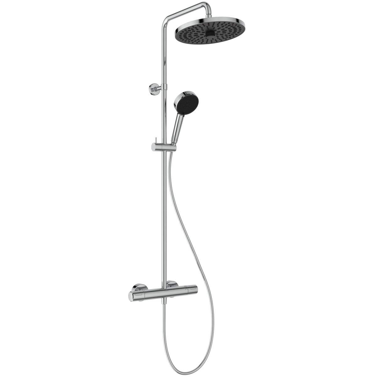 Ideal Standard - Ceraflow T25+ Shower Column with Thermostatic Outdoor, Complete Kit with Shower Mixer, Chrome