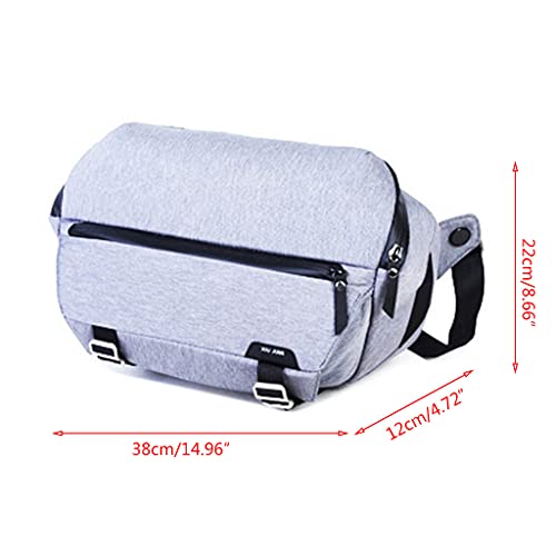 Mochila para cámara réflex y portátil gris claro impermeable 5